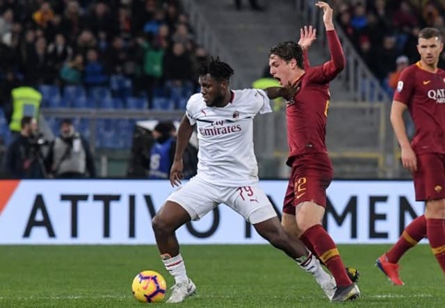 Kessie e Zaniolo - Roma x Milan