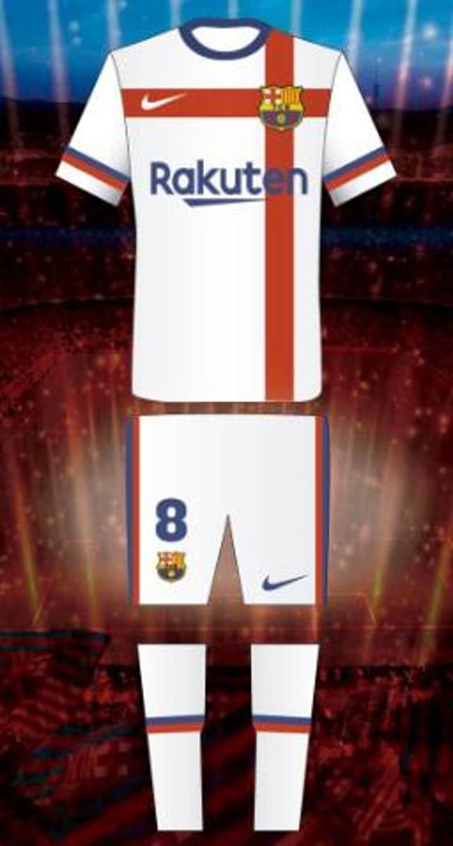 Uniforme branco - Barcelona