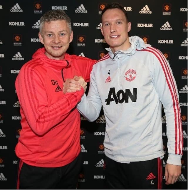 Phil Jones e Solskjaer