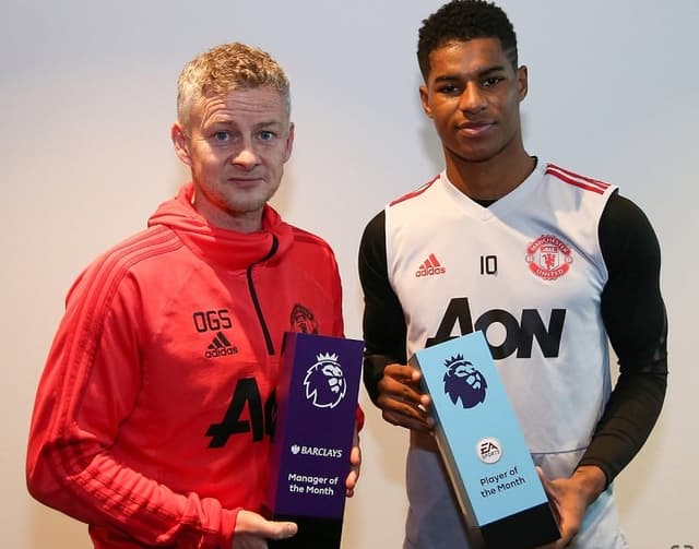 Solskjaer e Rashford - Manchester United