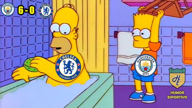 Os melhores memes de Manchester City 6 x 0 Chelsea