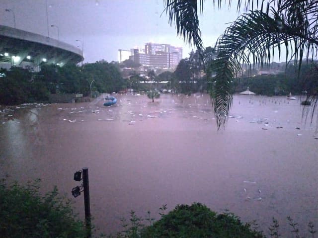 Alagamento no Morumbi