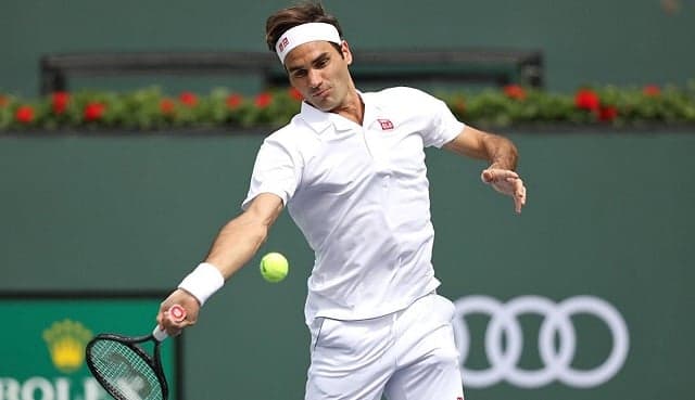 Roger Federer em Indian Wells 2019