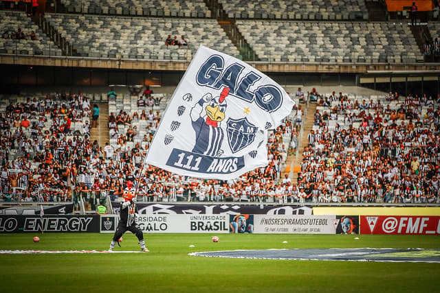 A sinergia entre torcida e jogadores pôde ser vista em campo em um dia de festa para o atleticano