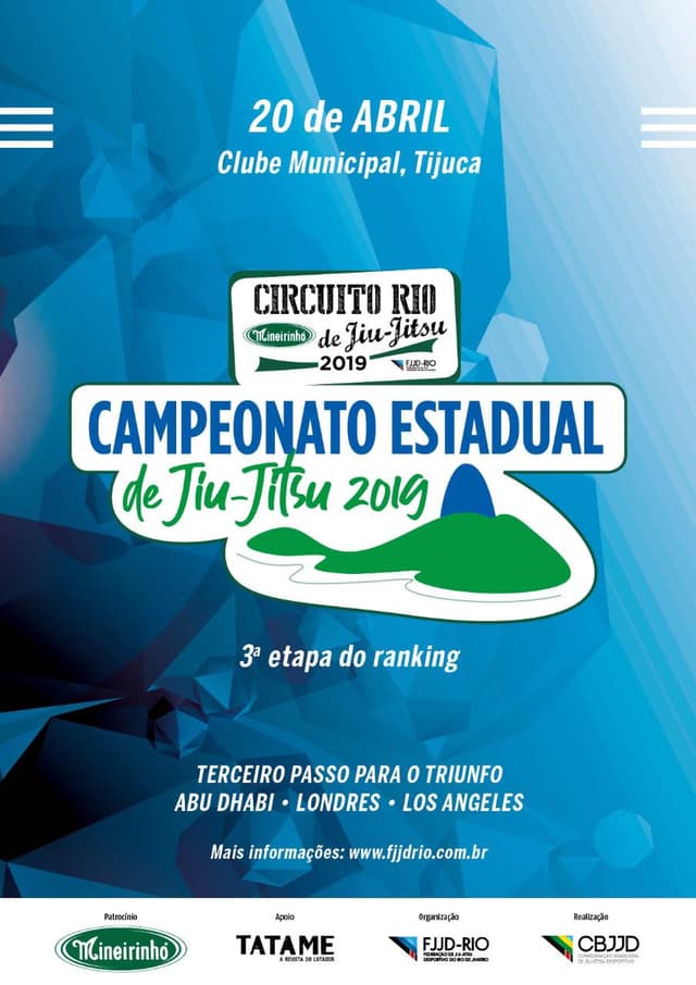 Campeonato Estadual da FJJD-Rio será realizado no dia 20 de abril no Municipal (Foto: Divulgação)