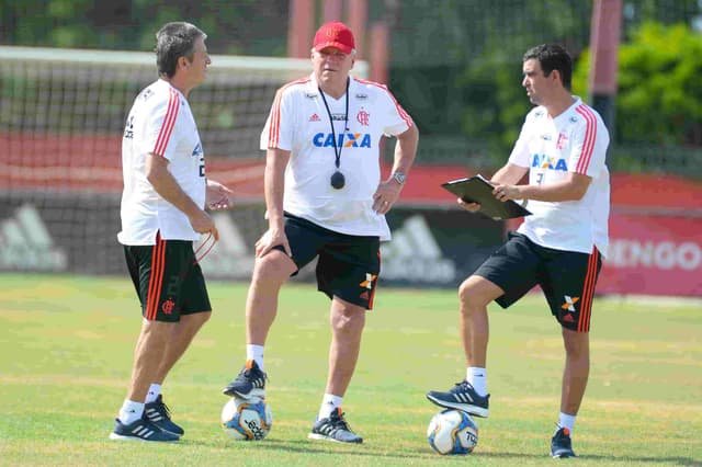 Leomir, Abel Braga e Fábio Moreno