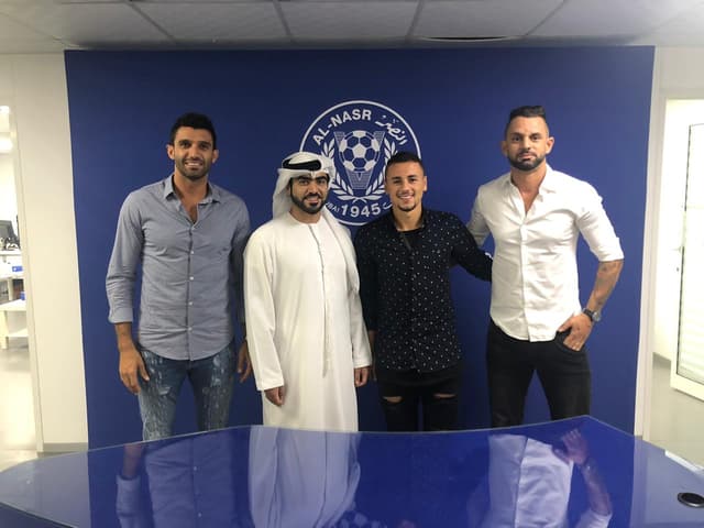 Gabriel Valentini apresentado no Al Nasr-EAU