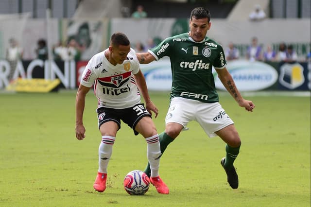 Neste domingo, o Palmeiras não saiu de empate sem gols contra o São Paulo, no Allianz Parque, e acabou eliminado do Campeonato Paulista ao levar a pior nos pênaltis. Gustavo Gómez foi o melhor do Alviverde. Veja notas (Por João Vitor Castanheira - joaovitor@lancenet.com.br)