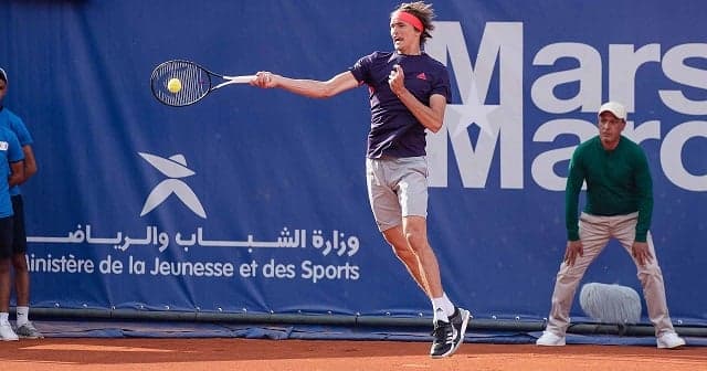 Alexander Zverev no ATP 250 de Marrakesh em 2019