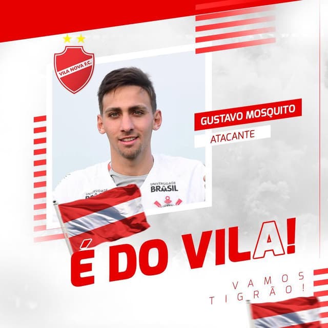 Gustavo Mosquito é anunciado pelo Vila Nova