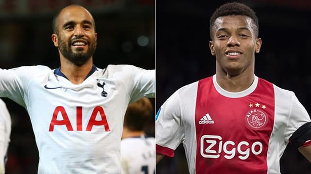 Montagem - Lucas Moura e David Neres