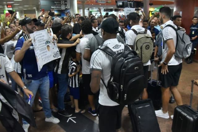 Delegação do Santos em Maceió