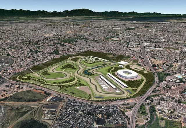 Perspectiva do novo autódromo no RIo de Janeiro