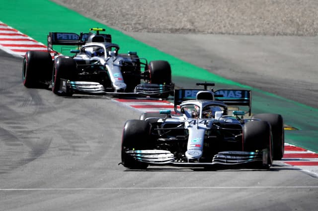 Hamilton e Bottas - Espanha