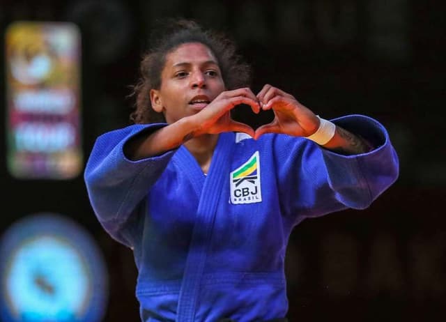 Rafaela Silva em ação no Grand Slam de Baku