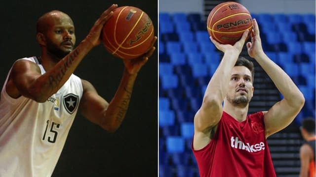 Diego (Botafogo) e Rafael Mineiro (Flamengo)