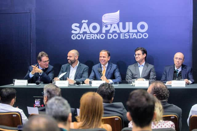 Bruno Covas, João Doria - Coletiva F1 São Paulo