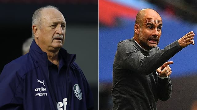 Montagem - Felipão e Guardiola