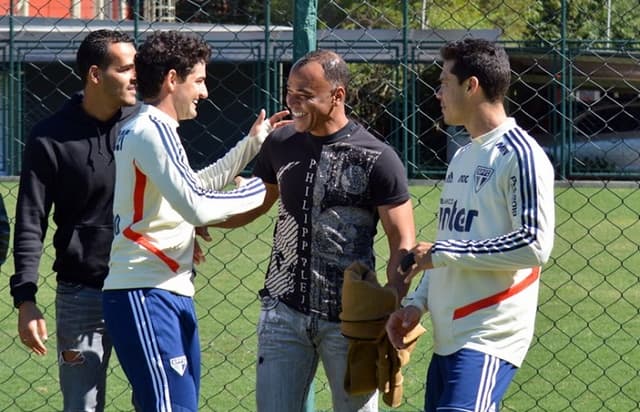 Treino São Paulo - Visita Cafu