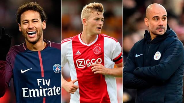 Neymar, De Ligt e Pep Guardiola movimentaram o vaivém deste domingo na Europa. Confira: