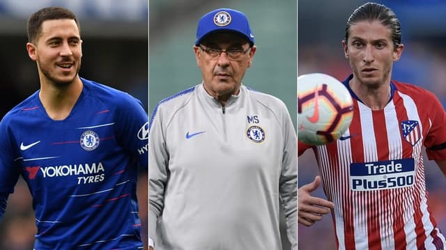 No último dia antes da final da Liga dos Campeões, neste sábado, que marca o fim da temporada do futebol europeu, o mercadão da bola esteve agitado. Dessa vez, além da chegada de Sarri em Turim, a negativa do Chelsea ao Real por Hazard, tem clube brasileiro na jogada. Pretendido pelo Flamengo, Filipe Luís pode parar no Barcelona, enquanto o Porto estuda fazer proposta ao Grêmio por Juninho Capixaba. Confira o resumo do LANCE!