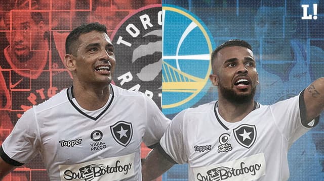 Montagem Botafogo torcida NBA