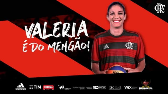 Valéria Papa, ex-Scandicci, foi anunciada pelo Flamengo