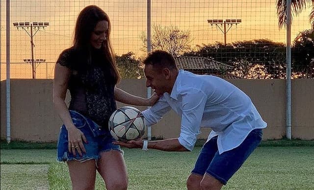 Rafinha e Esposa