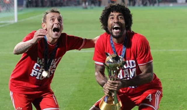 Rafinha e Dante no Bayern de Munique