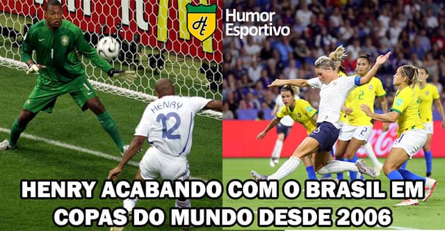 Henry elimina o Brasil: meme