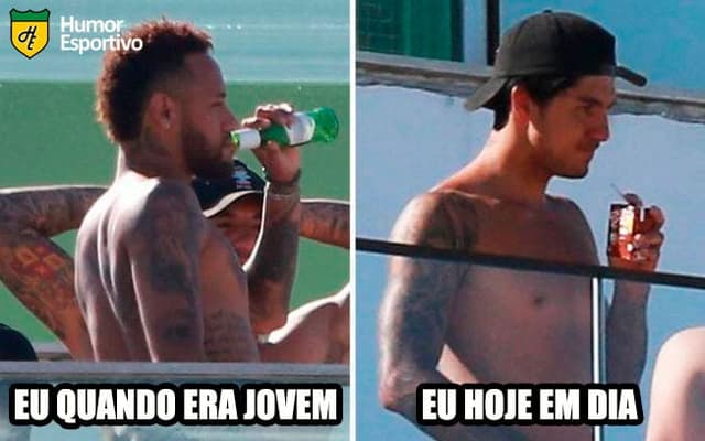 Festa com Neymar e Medina rende memes nas redes sociais