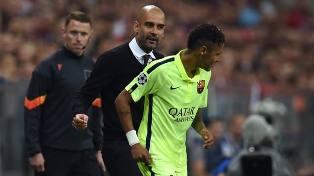 Neymar e Guardiola - Barcelona