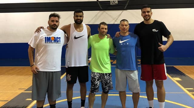 Daniel Nóbrega, Wesley, Matthew Hiller, Shad Saunders e João Pedro NBA