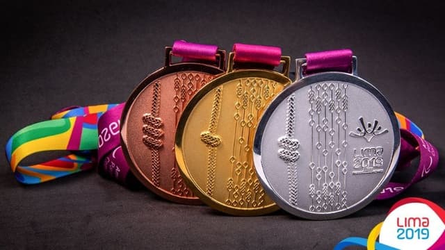 Medalhas que serão distribuídas nos Jogos Pan e ParaPan-Americanos de Lima