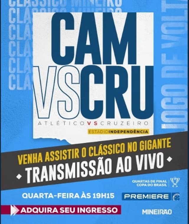 O Gigante da Pampulha vai promover um evento para o torcedor da Raposa que não poderá ir ao jogo