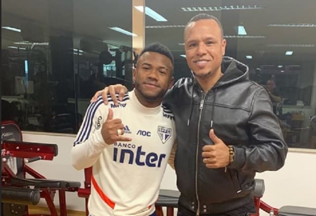 Luan e Luis Fabiano - São Paulo