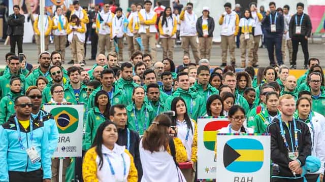 Cerimônia da Bandeira - Pan-Americano Lima