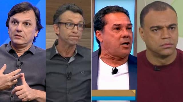 Montagem - Mauro Cezar, Neto, Luxemburgo e Denílson