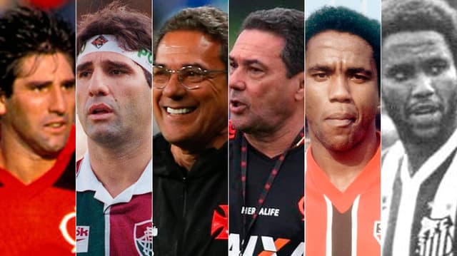 Montagem - Renato Gaúcho, Luxemburgo e Serginho Chulapa