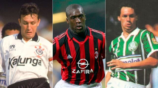 Montagem - Neto, Seedorf e Evair