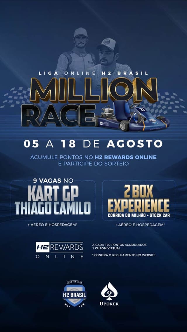 Million Race do H2 club pôquer