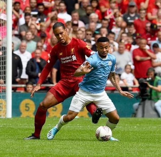 Virgil Van Dijk e Gabriel Jesus