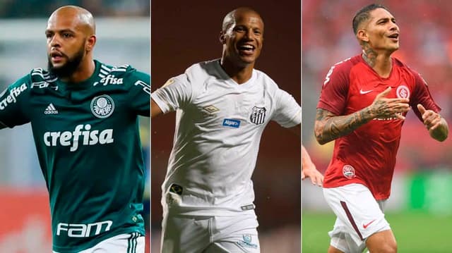 Montagem Palmeiras, Santos e Internacional