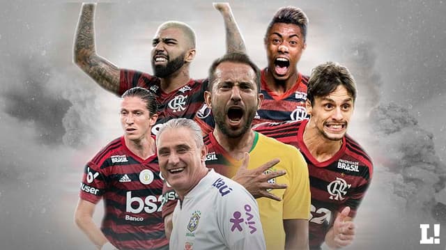 Montagem Flamengo + Tite