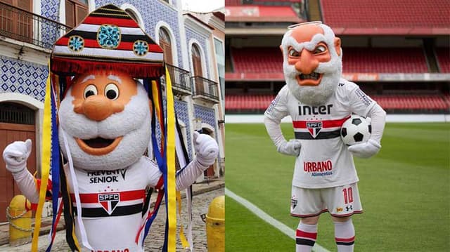 Antes e depois: o São Paulo entrou na moda e lançou uma versão 'pistola' do Santo Paulo em 2018