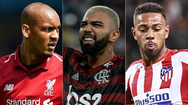 Montagem - Fabinho, Gabigol e Lodi