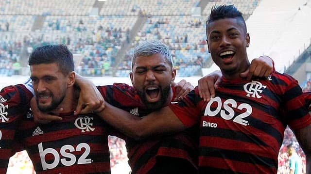 Arrascaeta, Gabigol e Bruno Henrique