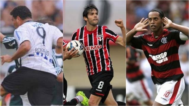 Após Daniel Alves marcar seu primeiro gol logo em sua estreia com a camisa do São Paulo, vamos relembrar o primeiro tento de astros do futebol brasileiro depois que retornaram para atuar novamente no país. Ronaldo, Kaká e Ronaldinho estão na lista. Confira na galeria abaixo: