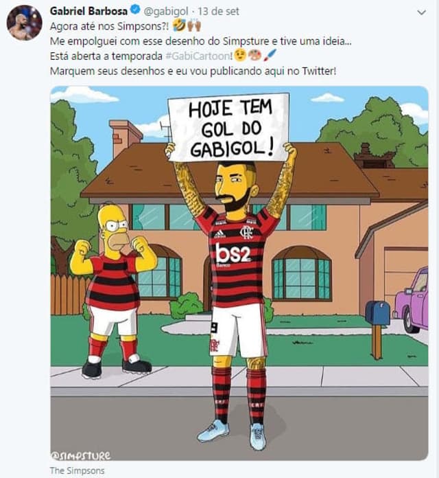 Herói da vitória sobre o Santos no último sábado, Gabigol aproveitou o domingo de folga para interagir com seguidores que aderiram à sua brincadeira e respostar imagens em seu Twitter. Veja a seguir.