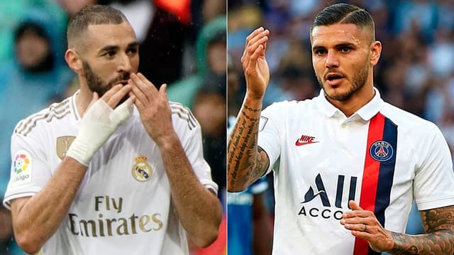 Montagem - Benzema e Icardi